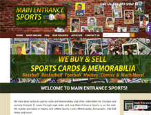 Tablet Screenshot of mainentrancesports.com